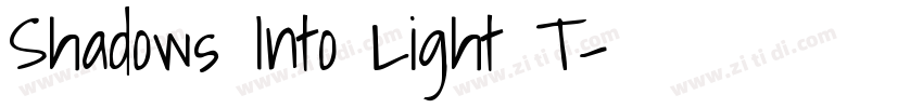 Shadows Into Light T字体转换
